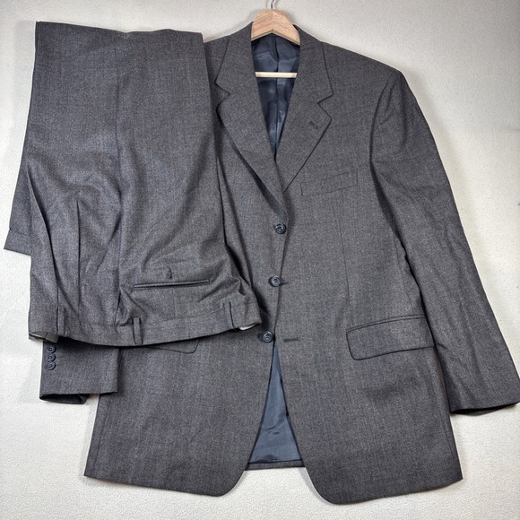 Biella Collezioni G. Vasta 2 Piece Suit 44-46R‎ 36x31 Wool Vintage Made In Italy